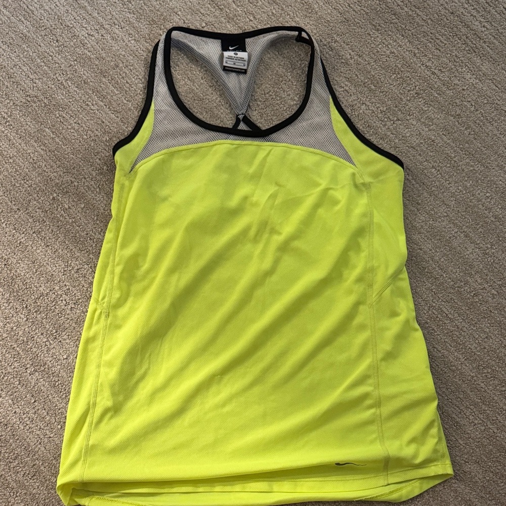 Nike Women's Neon Yellow Tank Top